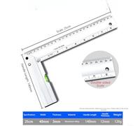 Floweringbeter 20cm-50cm Horizontal Ruler, 90-degree Woodwork L-shaped Ruler, Right Angle Ruler(25cm)