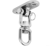 Floweringbeter 304 Stainless Steel Bracket For Porch Swing With 360 Degree Rotatable Ring And 180 Degree Adjustable Swing Angle(A)