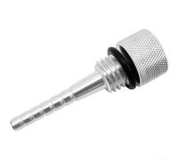Floweringbeter Aluminum Magnetic Oil Dipstick For Engine Oil Inspection With Emphasis On Structural Integrity And Fit Coverage(Silver)