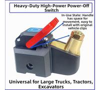 Floweringbeter Battery Disconnect Switch Heavy Duty For Positive And Negative Terminals Featuring Solid Copper Construction For Reliable Vehicle Power Management