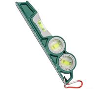 Floweringbeter Cast Aluminum For Spirit Level With Magnetic Base For Hands-Free Work, Dual Scale Markings For Measuring Both Axes And Blue Bubble For Visual(27002)