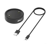 Floweringbeter Charging Station For Amazfit Bip6 And For Active2 With 100cm Cable And Lanyard For Reliable Power Delivery(Black)
