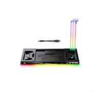Floweringbeter Cooling Fan Stand Featuring RGB Charging Dock For Steam Deck And Headset Hook To Reduce Cable Clutter