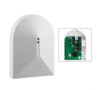 Floweringbeter Digital Glass Break Detector With Advanced Signal Processing, Wired To Alarm Panel, 812-Bit Microprocessor, 4.5-9m Range, Low False Alarm, White