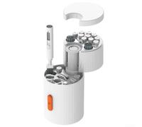 Floweringbeter Electronic Device Cleaning Kit with Multi-Tool Design for Laptop, Phone, Camera and Keyboard Screen Care, Compact ABS Build for Travel Use(White)