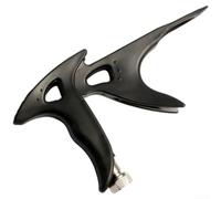 Floweringbeter Ergonomic Airbrush Holder Stand With Grip Handle Compatible With For Model Painting Spray Tools, Lightweight And Suitable For Extended Painting(Black)