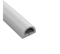 Floweringbeter - Floor cable protection cable cover with strong backing for secure placement and reduce the risk of travel in residential or commercial spaces (White Curve)