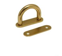 Floweringbeter For DIY Bag Making Hardware Brass D Shaped Buckle Featuring Semicircle Arch Bridge Design And Traditional Craftsmanship(A)