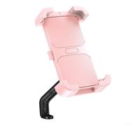 Floweringbeter For Electric Motorcycle Phone Bracket Safe and Reliable for Delivery Riders on the Move (pink rearview)