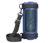 Floweringbeter for JBL Flip 7 Silicone Protective Case with Waterproof and DropProof Features, Bike Fixing Strap and Shoulder Strap for Secure Outdoor Activities(Blue)