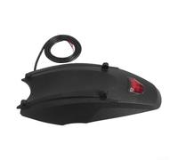 Floweringbeter For Kukirin G2 Pro Scooter Rear for Fender with Tail Light | Extended Curved Splashes Shield, Quick Mount, 68cm Cable, Easy-Clean Lightweight Plastic, 11.3 x 5.7 cm, Black Finish