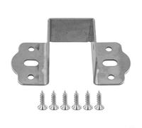 Floweringbeter Heavy Duty U-Shaped Bed Rail Brackets Cold-Rolled Steel Support Hinges 32/35/40mm for Secure Wooden Bed Frame Installation (silver 35mm)
