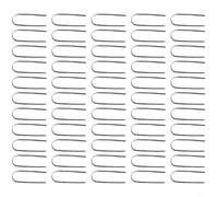 Floweringbeter High Temperature Nichrome Wire Jump Rings For Kiln High Fire Wire Ceramics,DIY Pendant Bead Ornaments,21 Gauge Nichrome U Hooks Pins(50pcs)