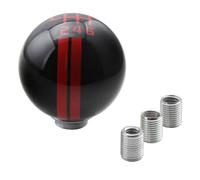 Floweringbeter Manual Transmission Gear Shift Knob 56 Speed, Acrylic Stall Head with Multiple Screw Sizes Compatible with Most Manual Gear Levers (6 Black + red)