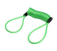 Floweringbeter Motorcycle Security Disc Lock Reminder Cable 120cm Coiled Tether With Loops To Avoid Riding Off With The Lock On