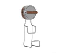 Floweringbeter Multi Use Suction Cup Basin Hook Constructed with 201 Stainless Steel and ABS with Double Clasp Stability for Kitchen and Bathroom Organization (Brown)