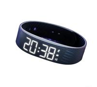 Floweringbeter Multifunction Silent Vibration Alarm Watch With Waterproof Wristband, Vibration Alarms, Stopwatch, Step Counter, Calorie Tracking, Distance Tracking, And Sleep Monitoring(Black)