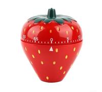 Floweringbeter Non-Battery Mechanical Timer In Strawberry Design Offering 60 Minute Wind-Up Countdown And Audible End-of-Time Signal