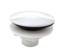 Floweringbeter Plastic Sink Hole Leakproof Cover for Kitchen Basin Sealed Tool, Waterproof Tap Hole Plug with Screw Fixing, Easy Install Spill Stopper for Countertop, White or Black, 3.8cm or 4.3cm