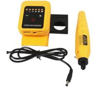 Floweringbeter Portable Cordless Rotary Tool Kit With 25 Accessories And 6 Speed Levels For Sanding Polishing Drilling And Etching Projects(Yellow)