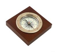 Floweringbeter Portable Vintage With Waterproof Function, Smooth Rotating Bezel And Clear, Lightweight Metal Build For Camping, Hiking And Marine Use