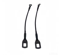 Floweringbeter Rear Tailgate Lock Cable for Toyota Pickup, OE 65770-04030 Trunk Latch Replacement, Black Insulated Zinc Alloy Cable(2)