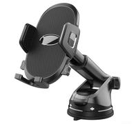 Floweringbeter Robust Car Phone Holder Suction Dashboard Bracket for Optimal Navigation Use