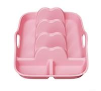 Floweringbeter Silicone Taco Holder Set With Non-Slip Base And Sauce Dipping Bowl, Designed For Secure Taco Placement, Dishwasher And Microwave Safe(taco tray - pink)