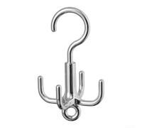 Floweringbeter Sleek Design of The Four Claw Swivel Hooks Offers Both Functionality and Style While Maintaining an Organized Space at Home (Silver-1pcs)