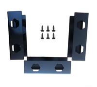 Floweringbeter Space Saving Under Desk Laptop Holder for Laptop Support, Metal Mount Designed to Improve Desk Organization and For Ergonomic Workspace Setup (Black)