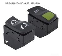 Floweringbeter Sunroof Convertible Top Switch Button ABS Black Direct Replacement for Smart 451 for Fortwo 2008-2014 for Cabrio