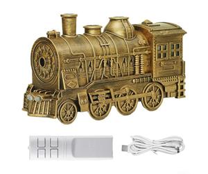 Floweringbeter Train Diffuser Dramatic Aroma Experience Retro Steam Engine Essential Oil Dispenser Enjoy Spa Like Relaxation Right At Home Train Diffusers For Essential Oils(Copper colored)