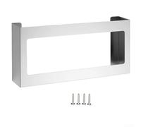 Floweringbeter Wall Mounted Stainless Steel Glove Box Dispenser With Four Compartments For Organized Storage Of Gloves Cleaning Supplies And Paper Towels