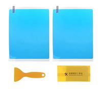 FlowerPEI 2Pcs Car Side Window Protective Film Rainproof Anti Fog Anti-glare Car Sticker Membrane Bathroom Mirror Glass View Clear Waterproof Thin Film Protector