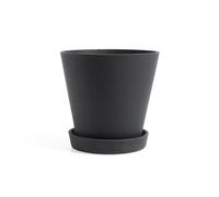 Flowerpot Jar With Saucer XL Black