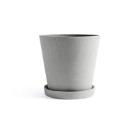 HAY - Flowerpot With Saucer Grey, Ø26 cm XXL - Grey