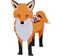 Flowerpot, Planter Pot, Wooden Fox Planter Plant Pot, Flower Pot For Garden Decoration For Outdoor Indoor Plants Storage Container For Plants And Stuff