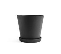 Flowerpot Pot With Saucer XXL Black