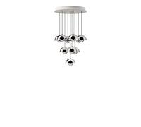 Flowerpot VP10 Chandelier 10 Pcs Ø53 Chrome