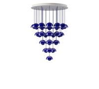 Flowerpot VP10 Chandelier 31 Pcs Ø89 Cobalt Blue