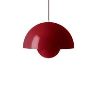 Flowerpot VP2 Pendant Vermilion Red