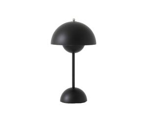 Flowerpot VP9 Portable Battery lamp / Table lamp with USB AndTradition Matt black - 5705385022139