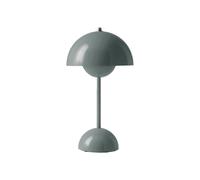 Flowerpot VP9 Portable Battery lamp / Table lamp with USB AndTradition Stone blue - 5705385024423