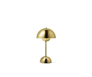 Flowerpot VP9 Transportable Lamp Brass Coated