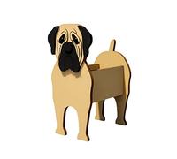 Flowerpots Dog Flower Pot Multiple Pet Dog Breeds Garden Pots DIY PVC Flower Planter Garden Home Decor Plant Pot (Color : Pug, Size : 34 * 24cm)