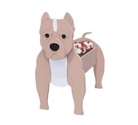 Flowerpots Dog Flower Pot Multiple Pet Dog Breeds Garden Pots DIY PVC Flower Planter Garden Home Decor Plant Pot (Color : Bulldog, Size : 34 * 24cm)