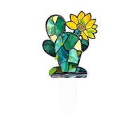 Flowers And Animals Series 2D Acrylic Decorative Plug Props for Outdoor Garden Pots and Planters (F, 7X10X1cm)