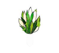 Flowers And Animals Series 2D Acrylic Decorative Plug Props for Outdoor Pots and Garden Beds (H, 7X10X1cm)