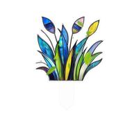 Flowers And Animals Series 2D Acrylic Decorative Plug Props for Outdoor Pots and Garden Beds (I, 7X10X1cm)