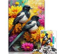 Flowers And Birds 1000 Pieces Jigsaw Puzzles For Teens And Adults,Educational Toys Is Ideal As A Gift for The Whole Family 50x75cm